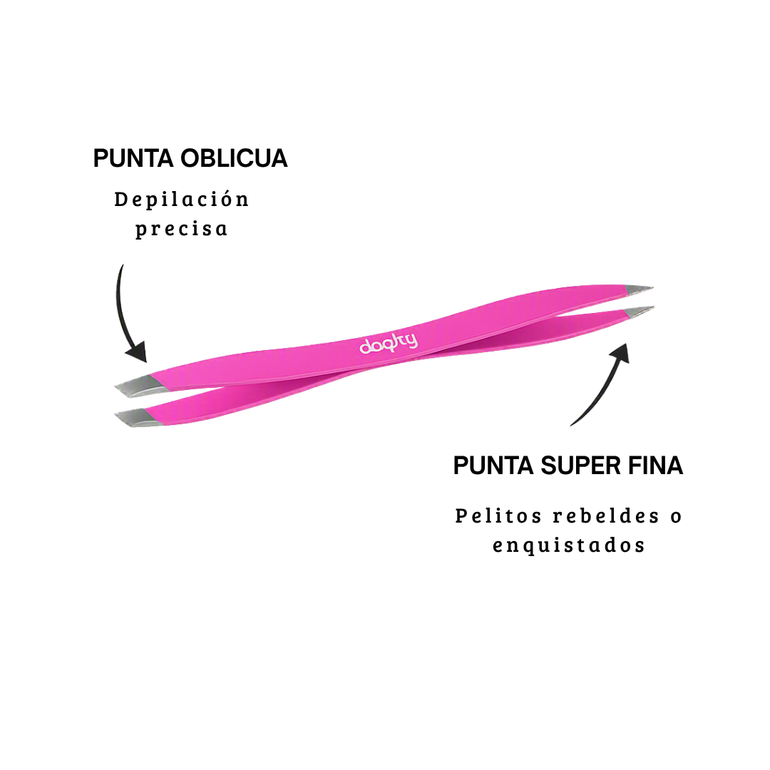 Pinza para Cejas Doble con punta inoxidable Duply | Beter