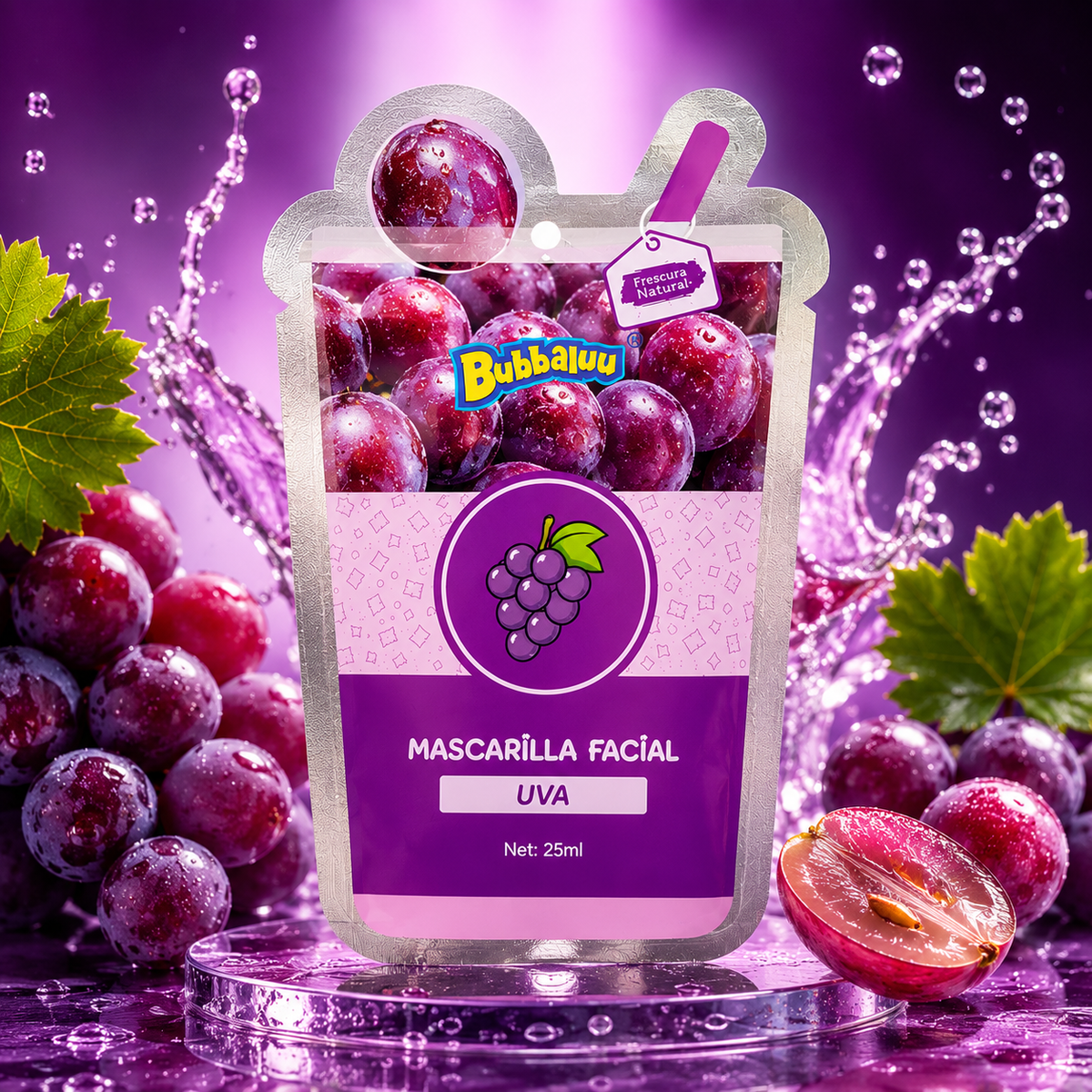 MASCARILLAS FACIALES 25ML VARIEDADES BUBBALUU